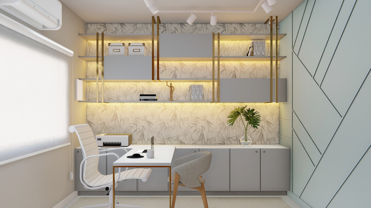 Escritório Home Office - Design Interiores - Sorocaba