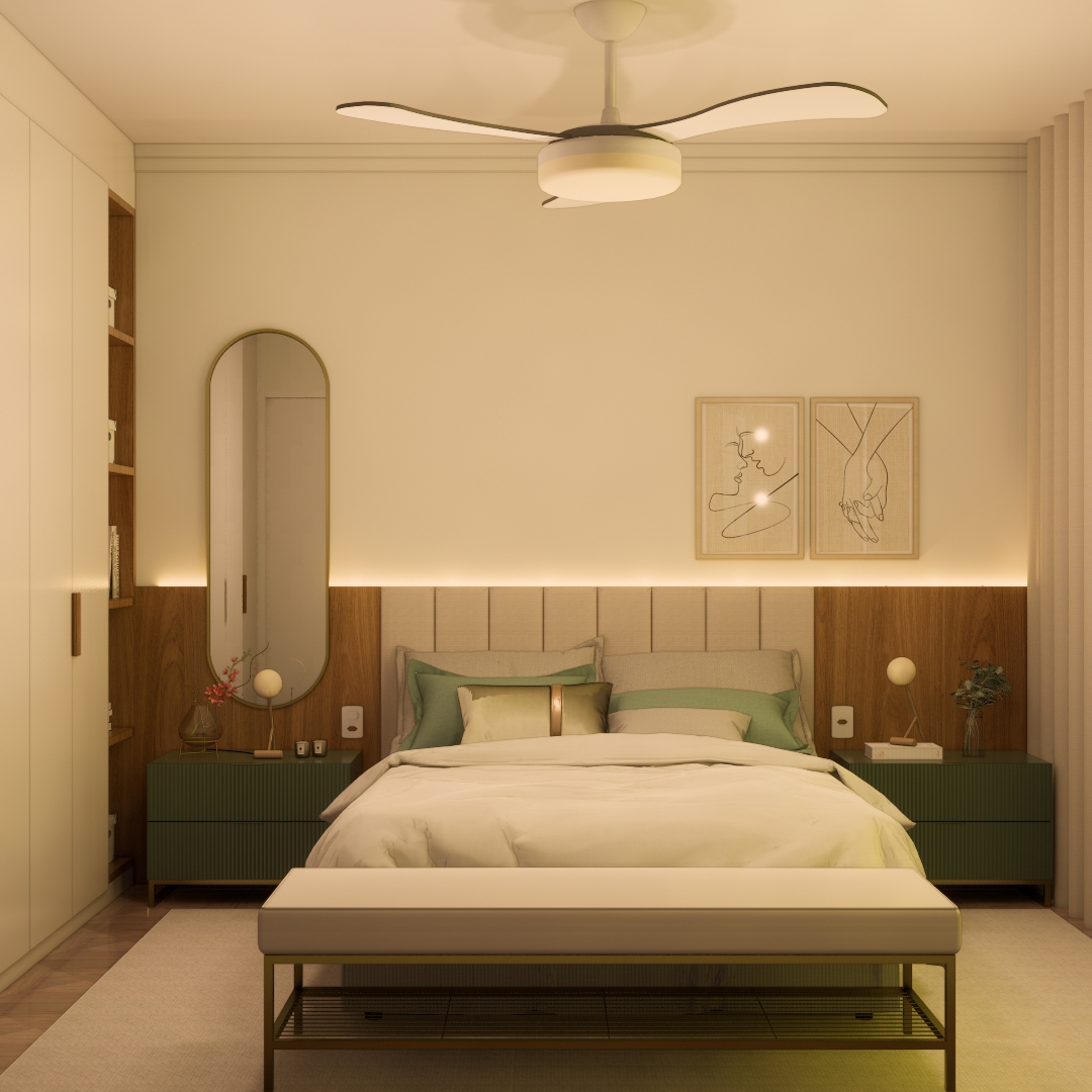 Quarto casal - Interiores Sorocaba