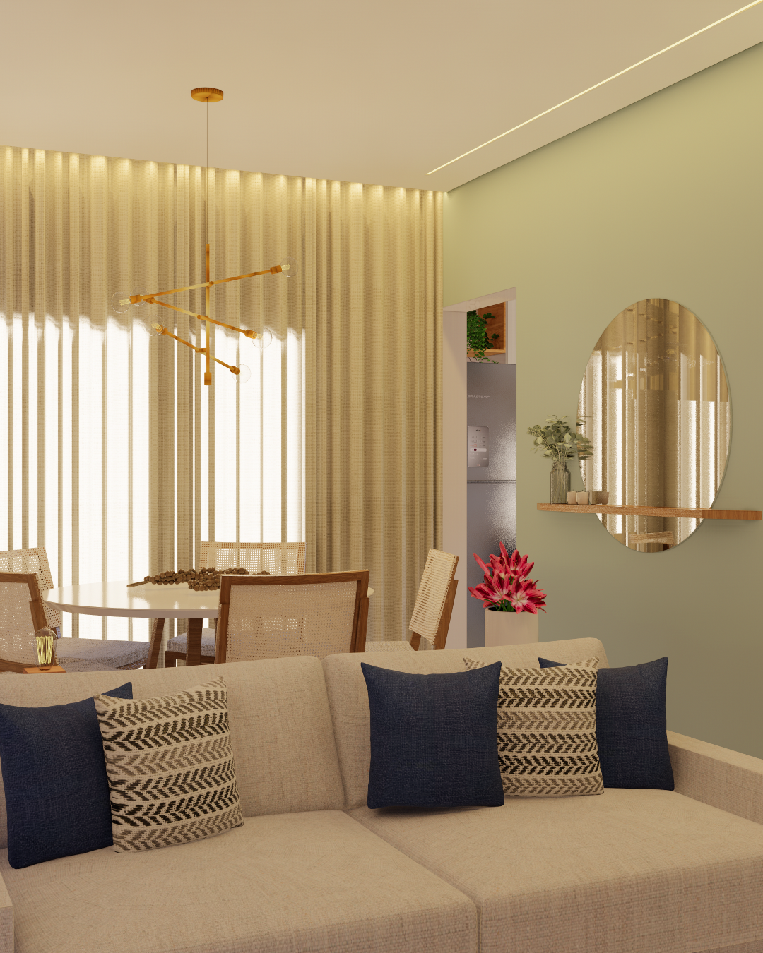 Sala aconchegante - Design de Interiores - Sorocaba